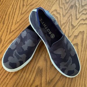 Rothy’s Gray/Black Camo Sneakers, Women’s Sz 7.5